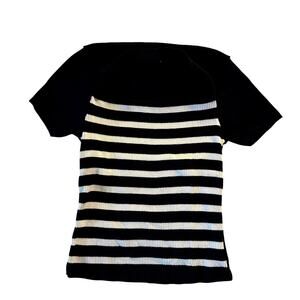 Vintage Striped Shrug Top Womens Size M